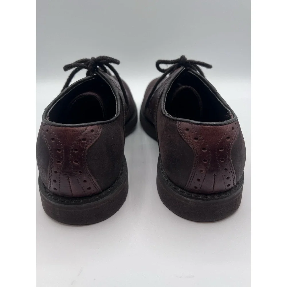 Dexter USA Brown Leather Saddle Oxford Lace Up Dress Shoes Mens 9.5 M V680-2